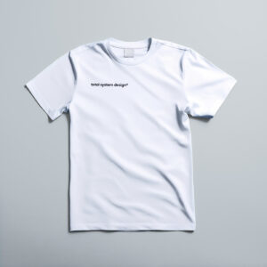 Total System Design Oversized White T-Shirt